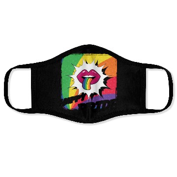 Discover Rainbow Connection Embrace ,Happy Pride Face Masks