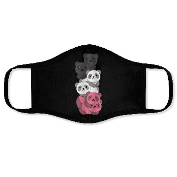 Discover Femaric Flag Pride Lgbtq Cute Panda Face Masks