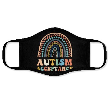 Discover Acceptance Special Education Teacher Funny Face Masks