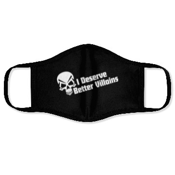 Discover I Deserve Better Villains Face Masks