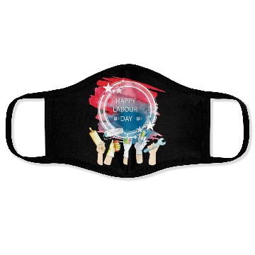 Discover Labor Day Celebration Artwork Face Masks