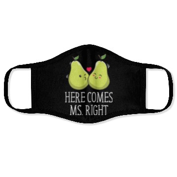 Discover Here Comes Ms Right Wedding Funny Bride Bridal Face Masks