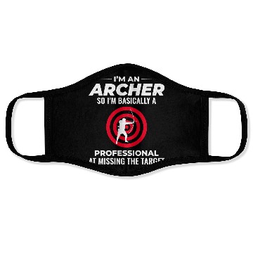 Discover Archery Targets Archer Bullseye Shooting Sport Face Masks