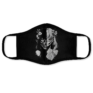 Discover anime skull girl horror Face Masks