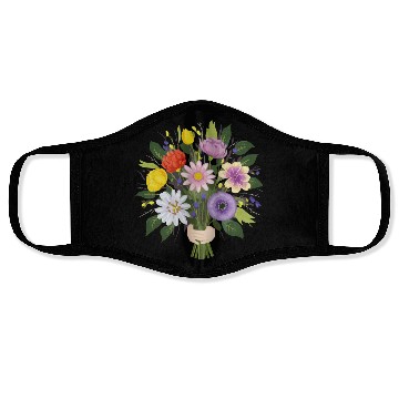 Discover Garden Flower Bouquet Face Masks