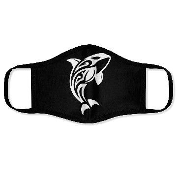 Discover Jumping Orca T Tattoo Style Face Masks