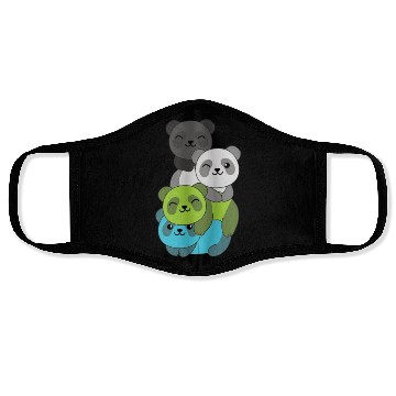 Discover Quiosexual Flag Pride Lgbtq Cute Panda Face Masks