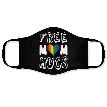 Discover Free Mom Hugs Lesbian Face Masks