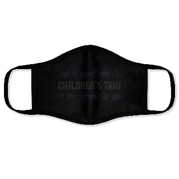 Discover Childrens Taxi Cargo Bicycle Cargobike Face Masks