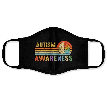 Discover World Autism Awareness Neurodiversity Autistic Face Masks
