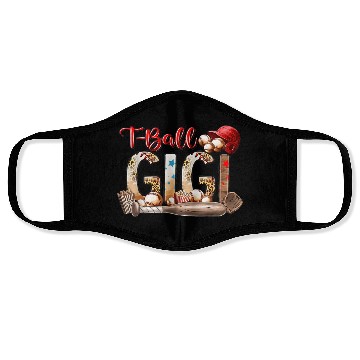Discover Leopard T-ball Gigi For Baseball Lover Face Masks