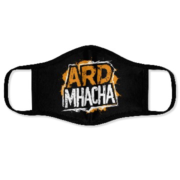 Discover Armagh Ireland Irish Gaeilge in County Colours Face Masks