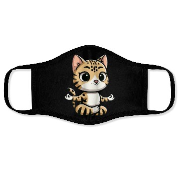 Discover Bengal Cat Yoga & Meditation Calm Face Masks