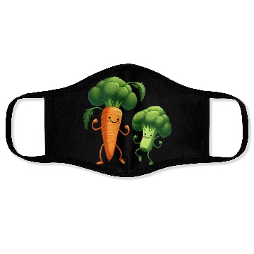 Discover Carrot Dancing with Broccoli Face Masks