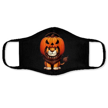 Discover Lion with Halloween Pumpkin Helmet Face Masks