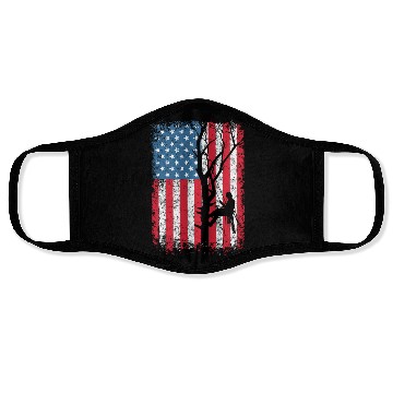 Discover American Flag Arborist Gift For Men Cool Tree Love Face Masks