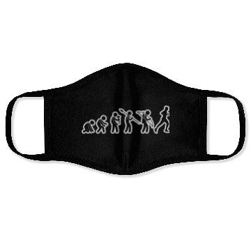 Discover Evolution Running Black Grunge Face Masks