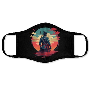 Discover Anime samurai silhouet Face Masks