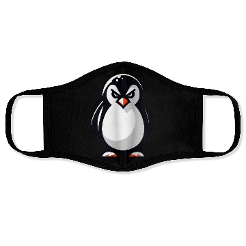 Discover Evil Penguin with Bad Look Face Masks