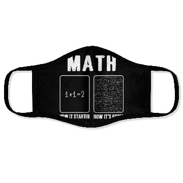 Discover Mathematics Teachers Funny Math Teacher Face Masks