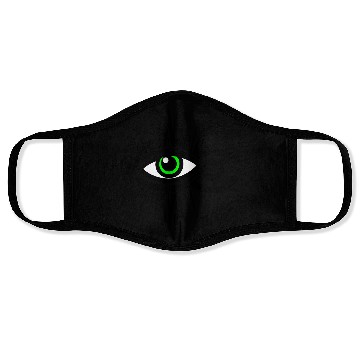 Discover Green Eye Design Vector 3 Colors Face Masks