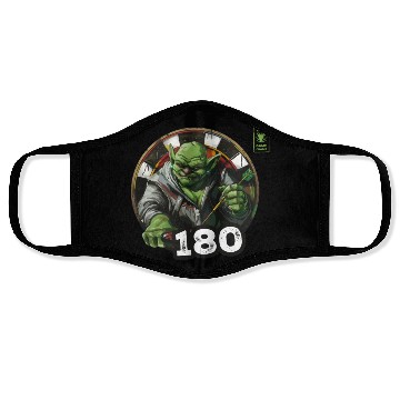 Discover Darts 180 Green Game Champ Dart - Dart Team Face Masks