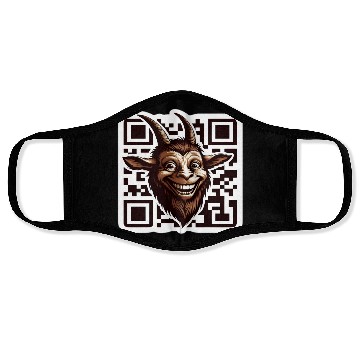Discover Qr Code Goat: Scan for Baaa-mazing Content! Face Masks