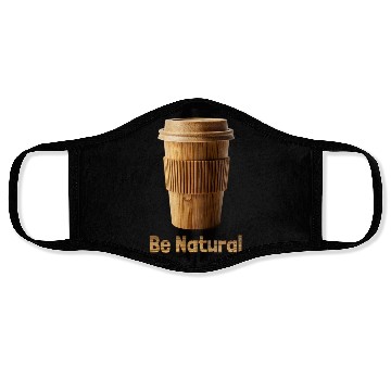 Discover Be Natural, Bamboo Coffe Cup Face Masks