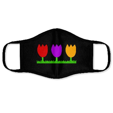 Discover Three cute tulips Face Masks