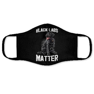 Discover Black Labrador BLACK LABS MATTER Labrador Face Masks