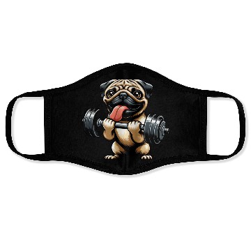 Discover Pug Workout: Fun Dumbbell Training Face Masks