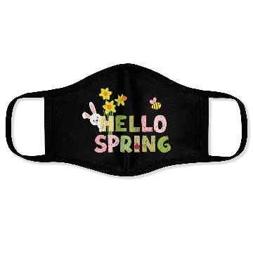 Discover hello spring Face Masks