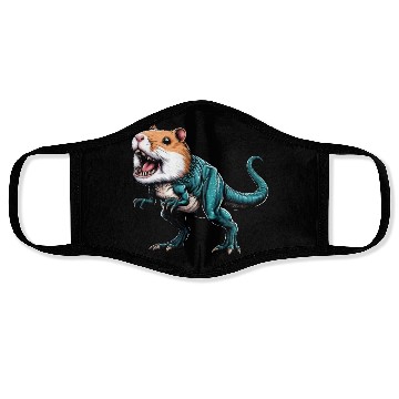 Discover T-Rex Hamster Hybrid: Fantastic Mythical Creature Face Masks