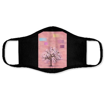 Discover Cherry Blossom Tree, Nature,Green Earth Series Face Masks