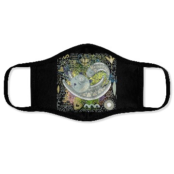 Discover Design Abstract Cat Unique Art Face Masks