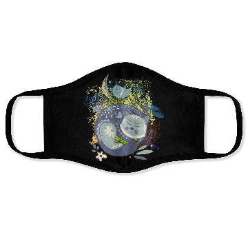 Discover Design Abstract Cat Unique Art Face Masks