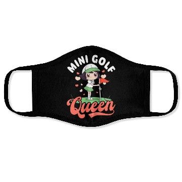 Discover Golfing Mom Mini Golf Queen Face Masks