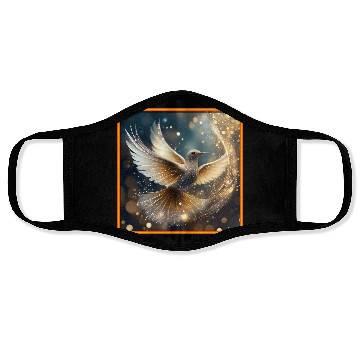 Discover Whirly Bird in the Dazzle - 1 Face Masks