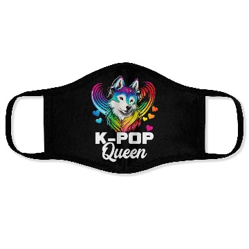 Discover Kpop Queen Bias Wolf Korean Pop Merch Kpop Face Masks