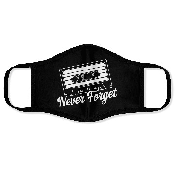 Discover a cassette tape never forget 2 Face Masks