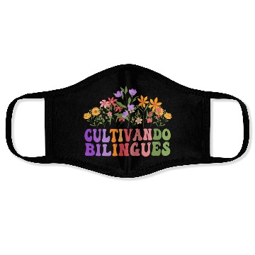 Discover Cultivando Bilingües Spanish Teacher Face Masks