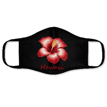Discover Tropical hawaii flower Face Masks