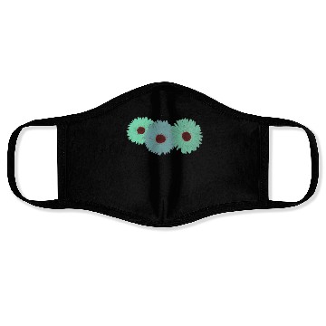 Discover Pretty Spring Flowers Green Face Masks