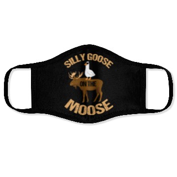 Discover Silly Goose On The Moose Pun Geese Lover Face Masks