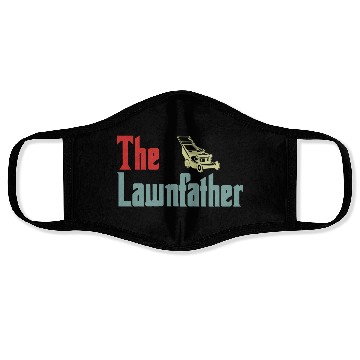 Discover Lawn Mowing Lawnfather Father's Day Funny Face Masks