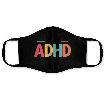 Discover Embrace Neurodiversity Celebrate Adhd Awareness Face Masks