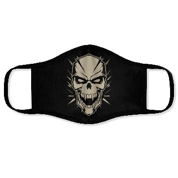 Discover Agressive menacing skull Face Masks