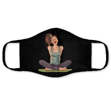 Discover Joyful Yoga Moment Meditation Pose Face Masks