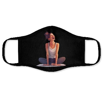 Discover Joyful Yoga Moment Meditation Pose Face Masks