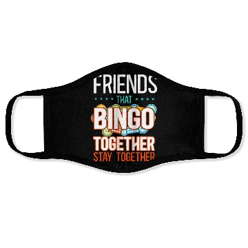 Discover Bingo Player Friends Buddies Face Masks